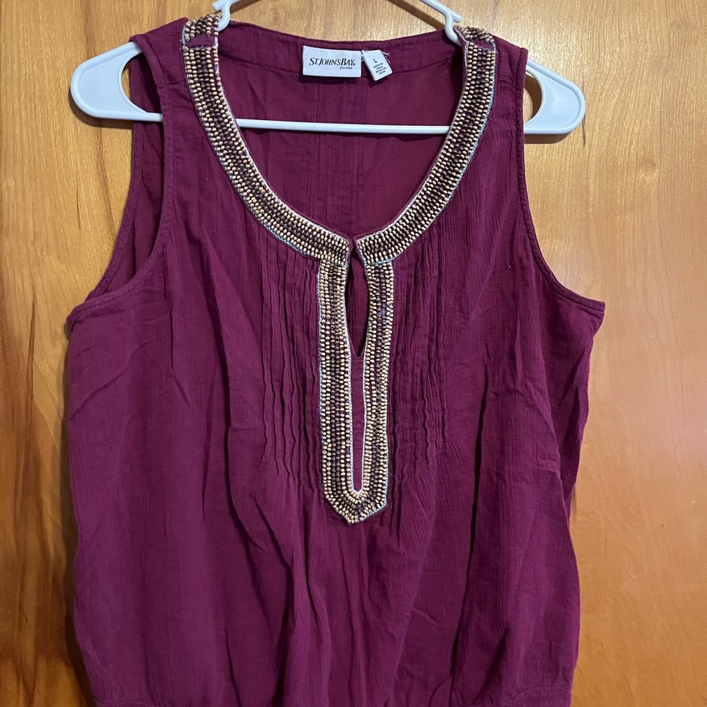 Staring at Stars Purple Embellished Women's Top
